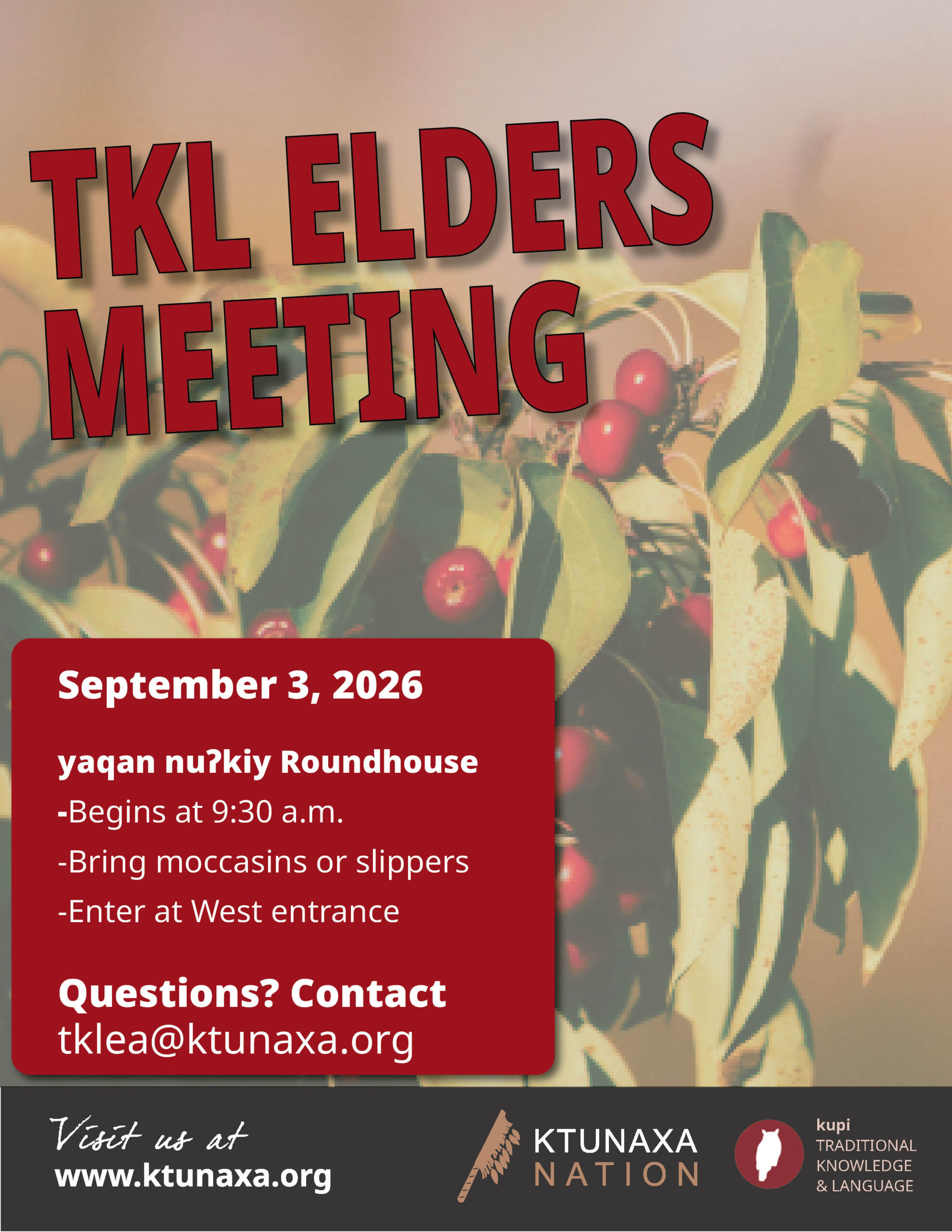 TKL Elders Meeting September