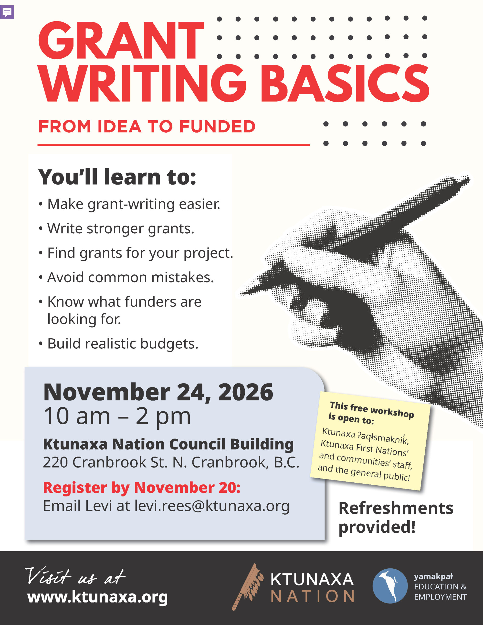 2026 11 24 EE Grant Writing Workshop poster-1