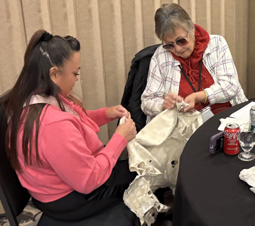 Buckskin with Barbara Fisher and Marie Nicholas